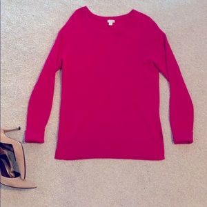 Fuchsia cashmere sweater